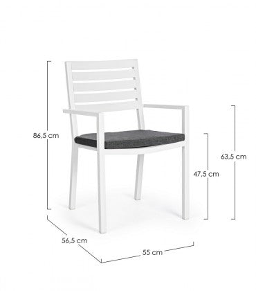 Gartenstuhl Helina LD30 Weiß (3)