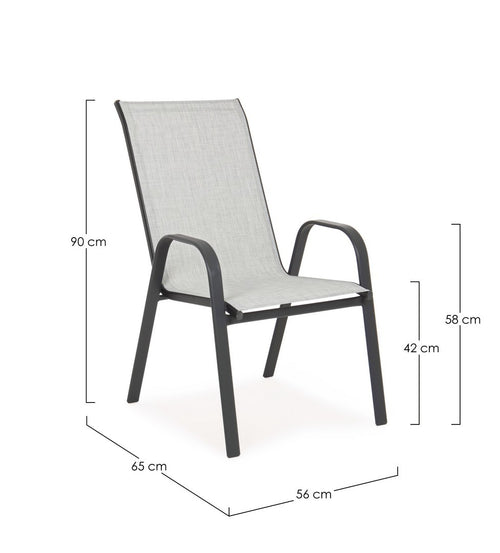 Gartenstuhl Martinez Grau (1)