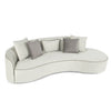 Ecksofa Symmetrisch, 3-Sitzer, aus Samtstoff, Cloud Grau (6)