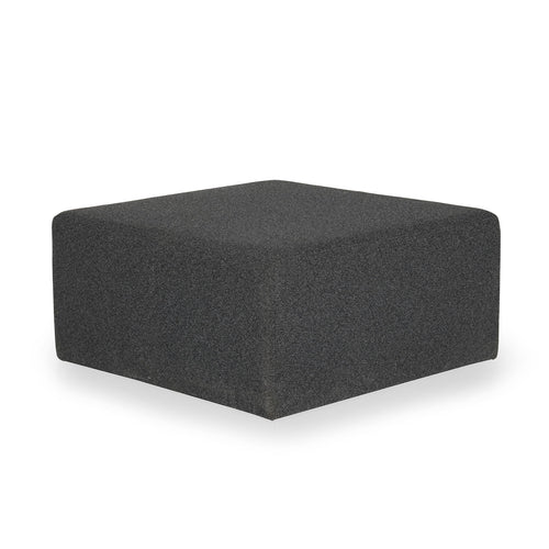 Pouf mit Stoff Castella Anthrazit