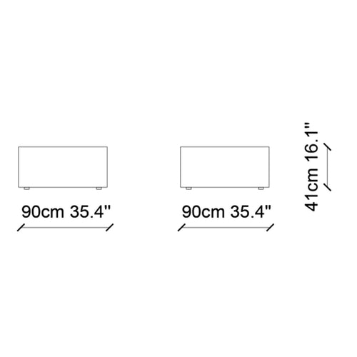 Pouf mit Ökoleder Donut Orange (1)