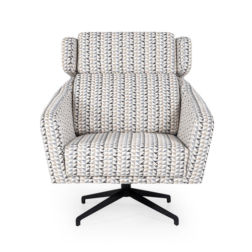 Sessel mit Stoff Slate Mehrfarben