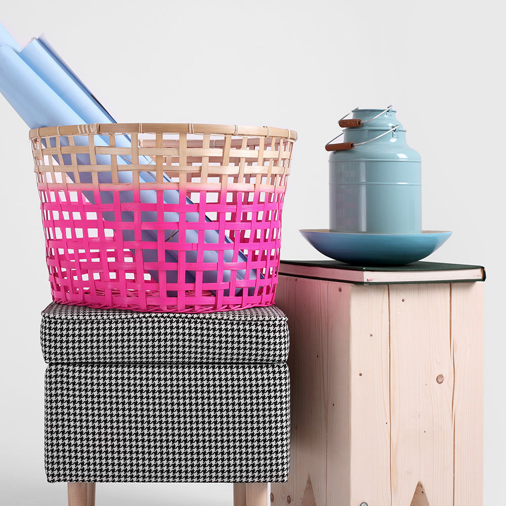 Pouf mit Stoff Edi Mehrfarben (1)