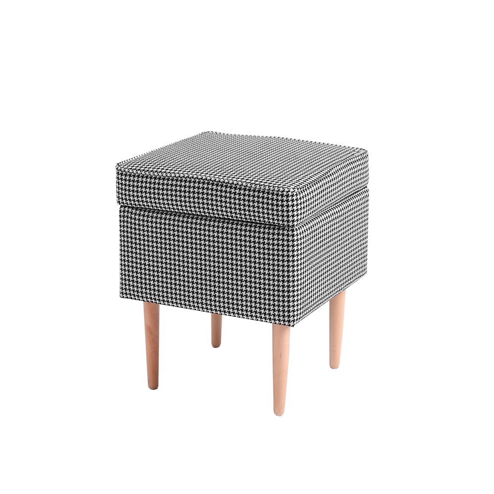 Pouf mit Stoff Edi Mehrfarben