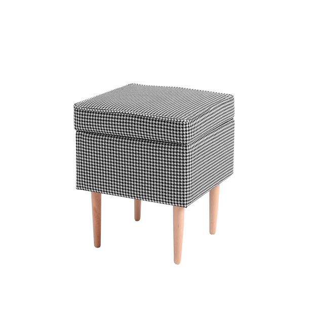 Pouf mit Stoff Edi Mehrfarben