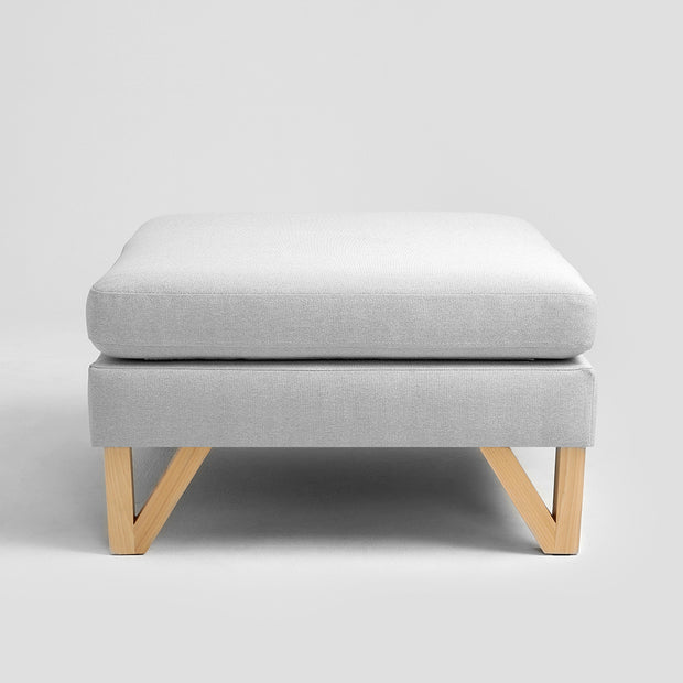 Polsterhocker mit Stoff Willy Grau (2)