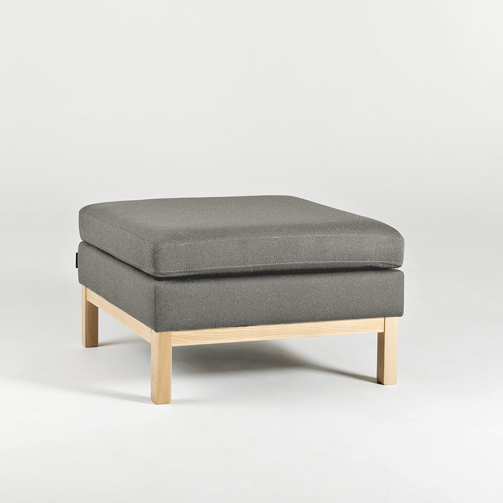Polsterhocker mit Stoff Ambient Wood Grau (3)