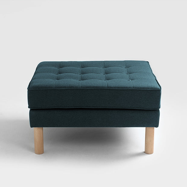 Polsterhocker mit Stoff Topic Wood Blau (2)