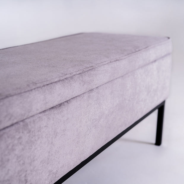 Polsterhocker mit Stoff Edi Lila (3)