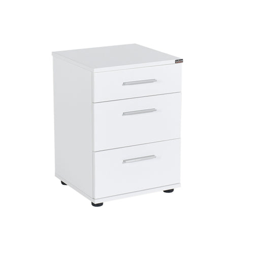 Nachttisch mit 3 schubladen, Komodo 530 Weiß (1)