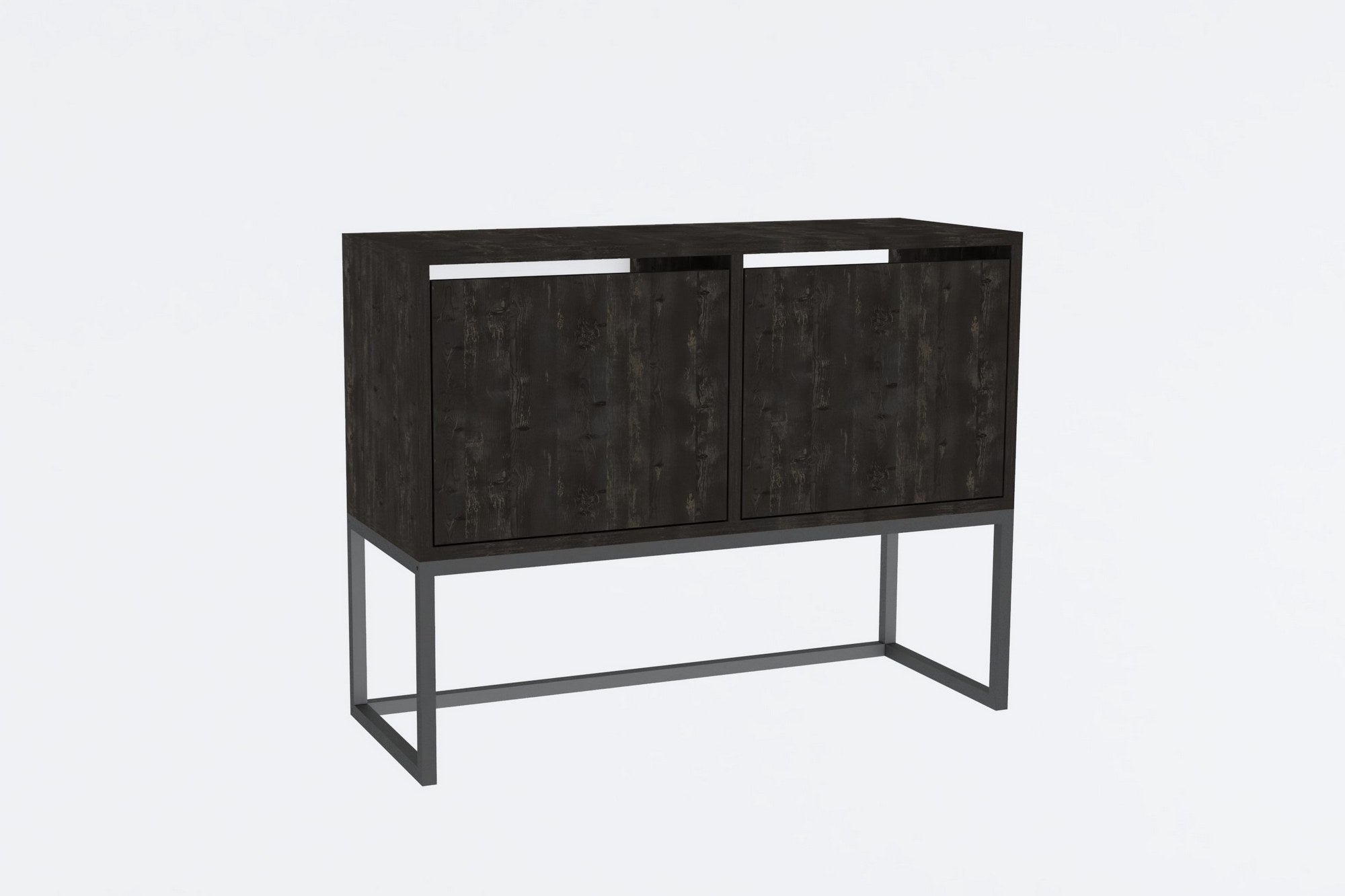 Konsolentisch mit 2 türen, Zermat Anthrazit (2)