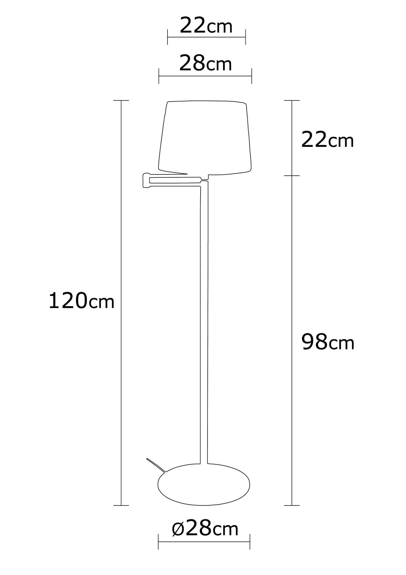 Stehlampe Assos N-714 Schwarz (2)