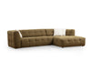 Ecksofa mit Chaiselongue Rechts, 3-Sitzer, aus Stoff, Cady 3 Grün (6)