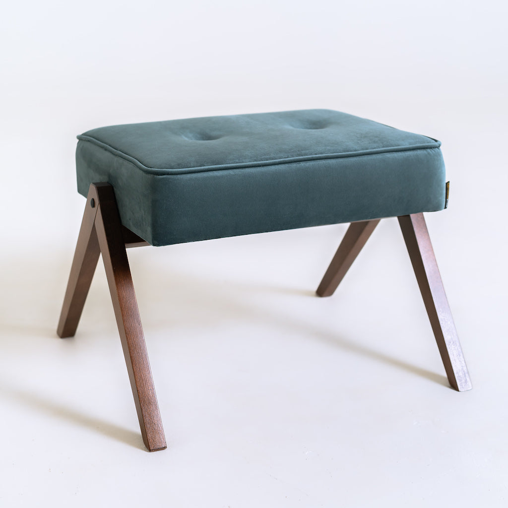 Pouf mit Stoff Vinc Blau (2)