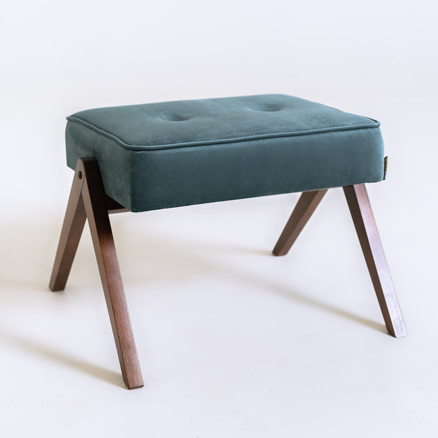 Pouf mit Stoff Vinc Blau (2)