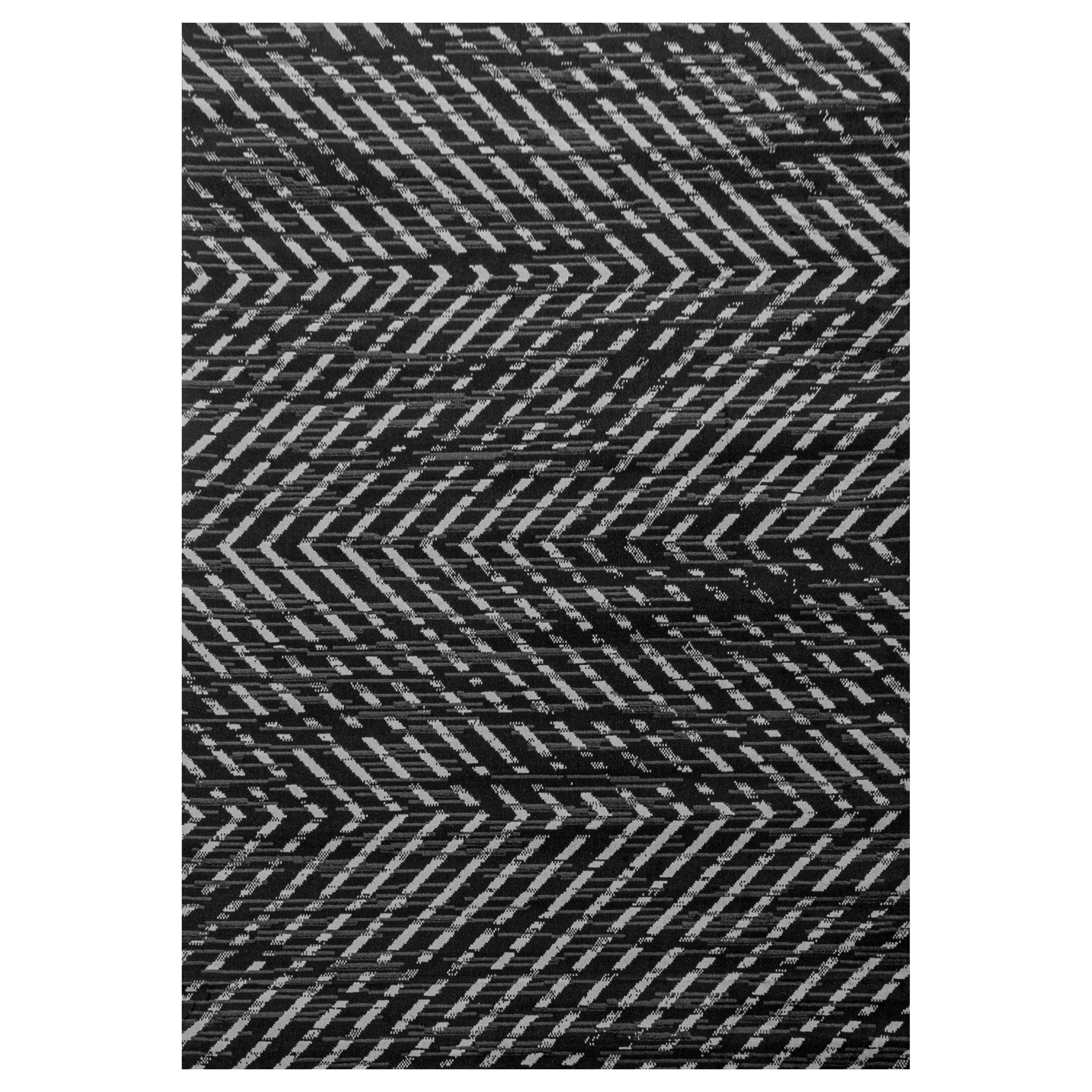Teppich Base 2810 Geometric Schwarz