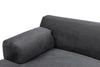 Ecksofa mit Chaiselongue Links, 4-Sitzer, aus Stoff, Maria Anthrazit (6)