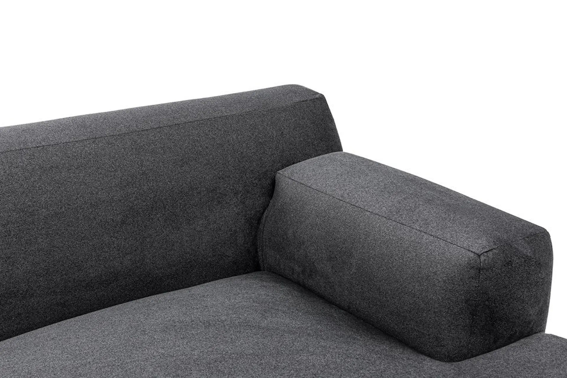 Ecksofa mit Chaiselongue Rechts, 4-Sitzer, aus Stoff, Maria Anthrazit (6)