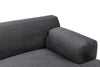 Ecksofa mit Chaiselongue Rechts, 4-Sitzer, aus Stoff, Maria Anthrazit (6)
