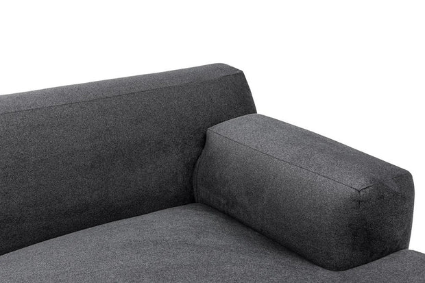 Ecksofa mit Chaiselongue Rechts, 4-Sitzer, aus Stoff, Maria Anthrazit (6)