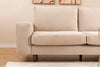 Ecksofa mit Chaiselongue Rechts, 4-Sitzer, aus Stoff, Berlin Creme (4)