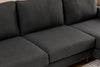 Ecksofa mit Chaiselongue Rechts, 4-Sitzer, aus Stoff, Berlin Anthrazit (5)