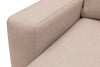 Ecksofa mit Chaiselongue Links, 4-Sitzer, aus Stoff, Berlin Creme (9)