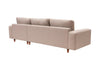 Ecksofa mit Chaiselongue Rechts, 4-Sitzer, aus Stoff, Berlin Creme (8)