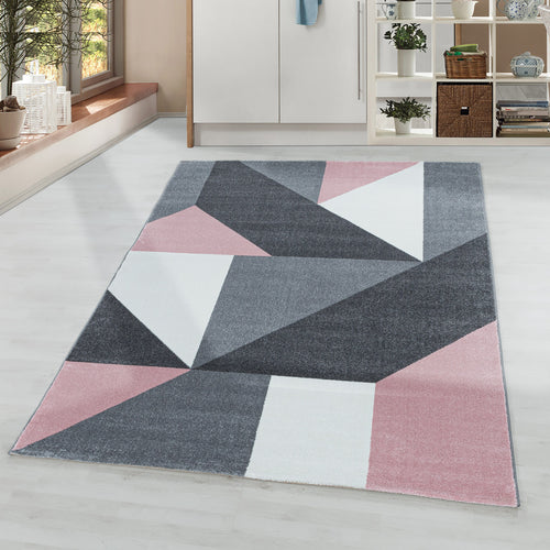 Teppich Ottawa 4205 Geometric Rosa (1)