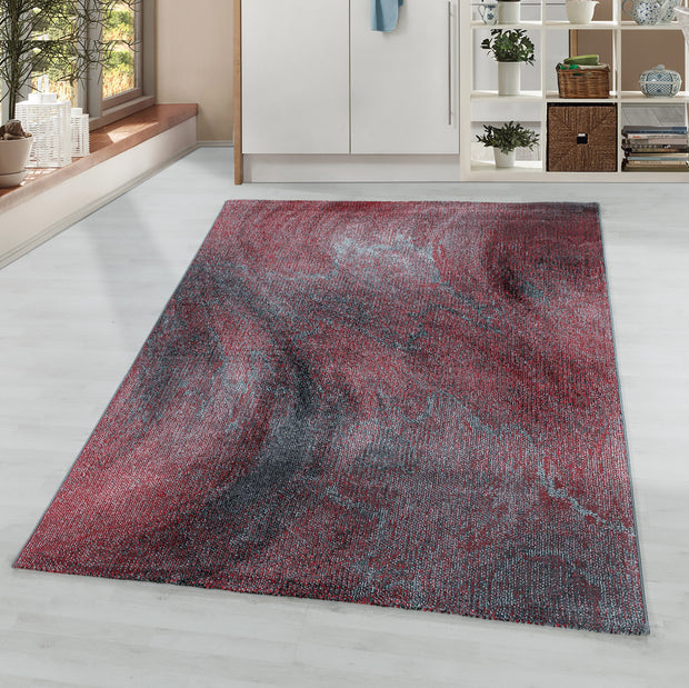 Teppich Ottawa 4204 Abstract Waves Rot (1)
