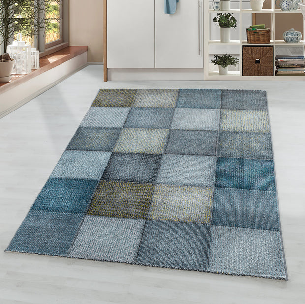 Teppich Ottawa 4202 Checkered Blau (1)