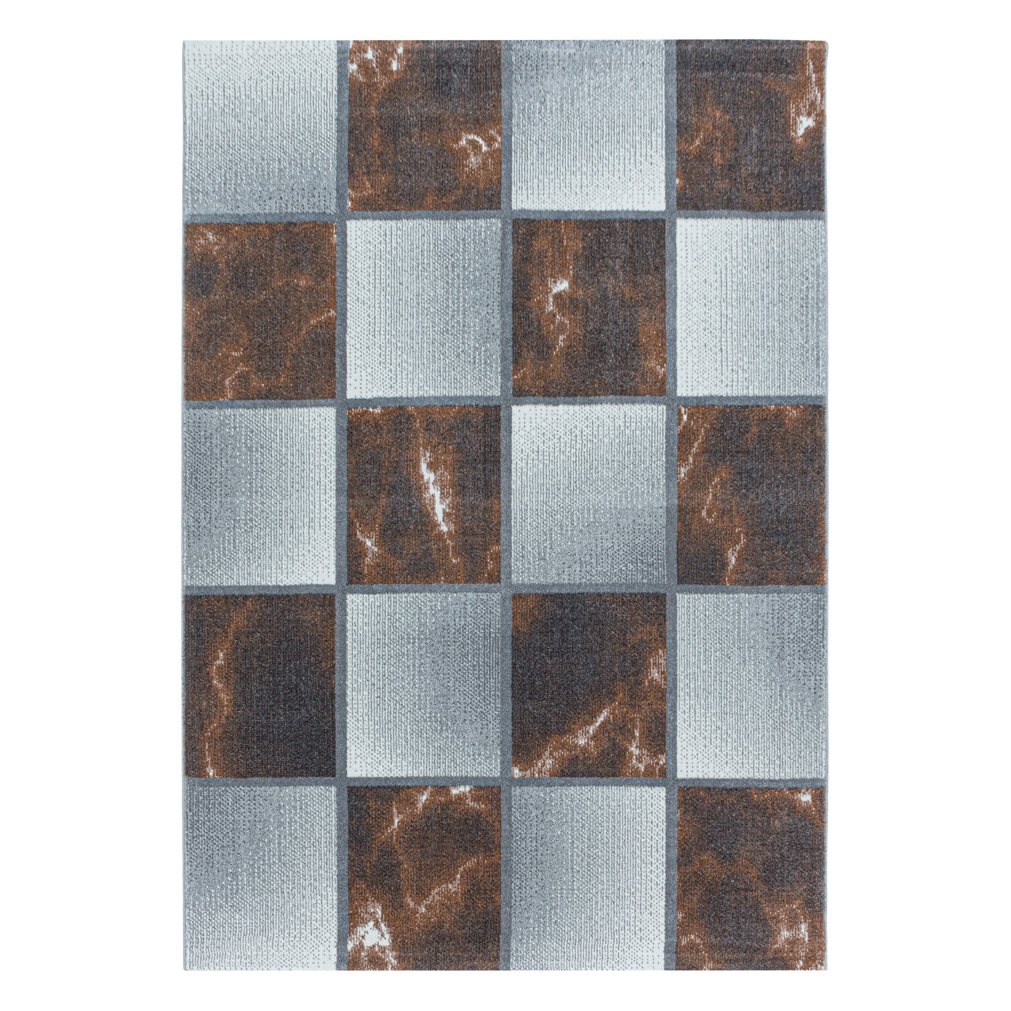 Teppich Ottawa 4201 Checkered Kupfer