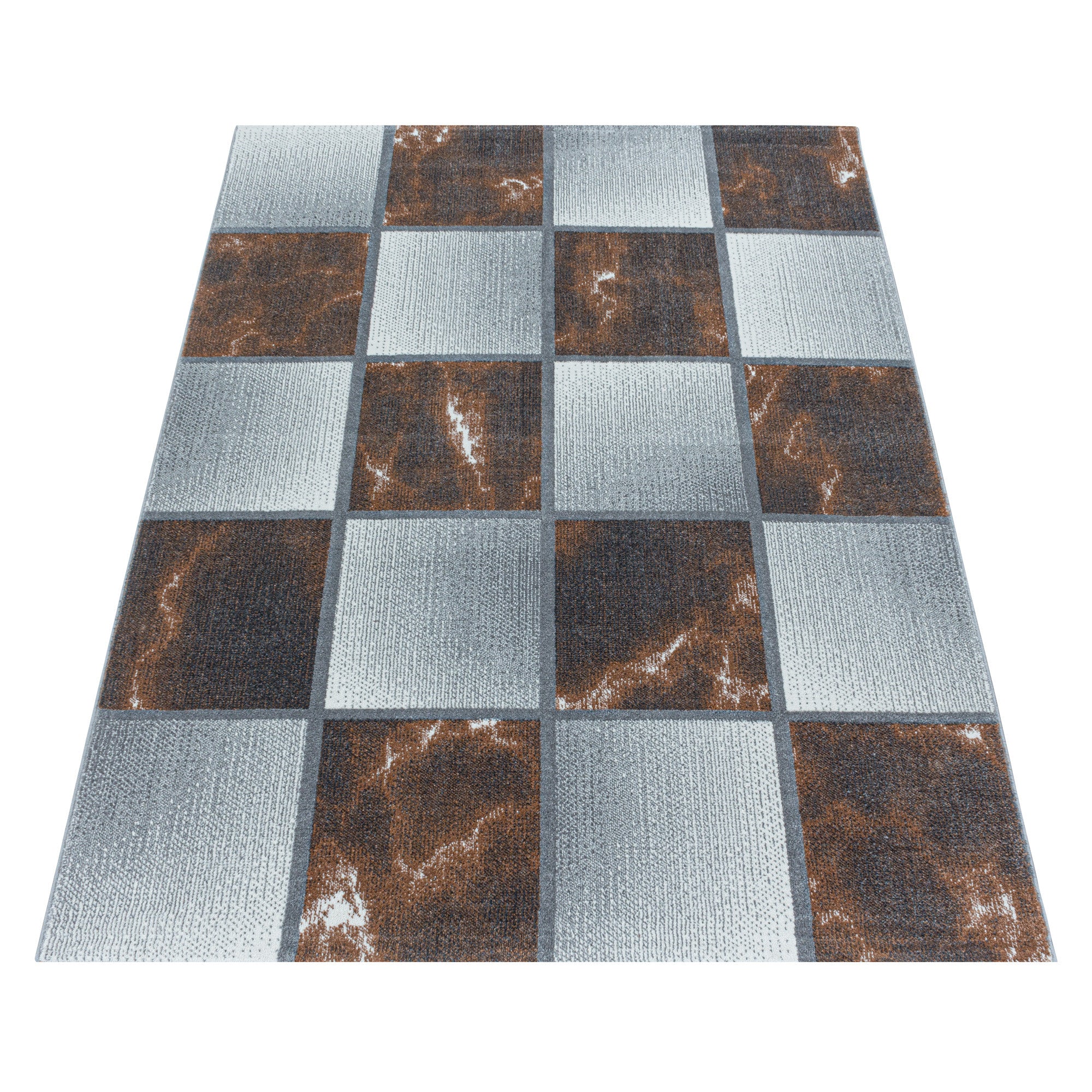 Teppich Ottawa 4201 Checkered Kupfer (1)