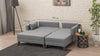 Ecksofa Schlaffunktion mit Chaiselongue Rechts, 4-Sitzer, aus Stoff, Bella 2 Grau (3)
