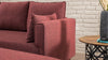 Ecksofa Schlaffunktion mit Chaiselongue Links, 4-Sitzer, aus Stoff, Bella 2 Bordeaux (3)