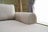Ecksofa Schlaffunktion mit Chaiselongue Links, 4-Sitzer, aus Stoff, Belen Creme (3)
