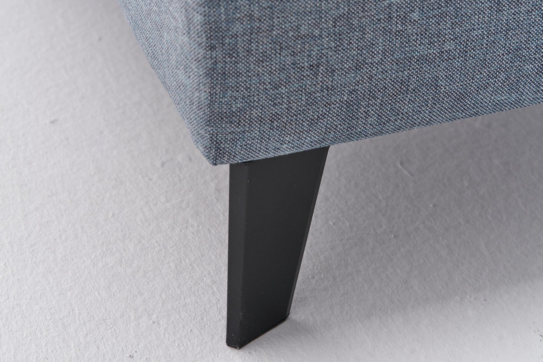 Ecksofa Schlaffunktion mit Chaiselongue Links, 4-Sitzer, aus Stoff, Belen Blau (4)