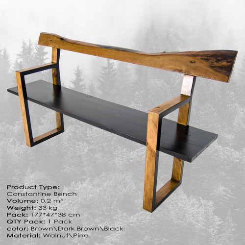 Sitzbank holz Constantine Braun