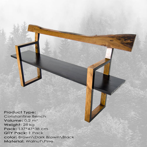 Sitzbank holz Constantine Small Mehrfarben