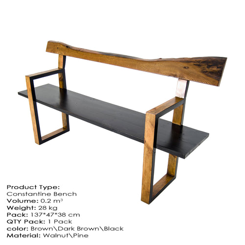 Sitzbank holz Constantine Small Mehrfarben (1)