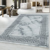 Teppich Naxos 3818 Marmor Design Silber (1)