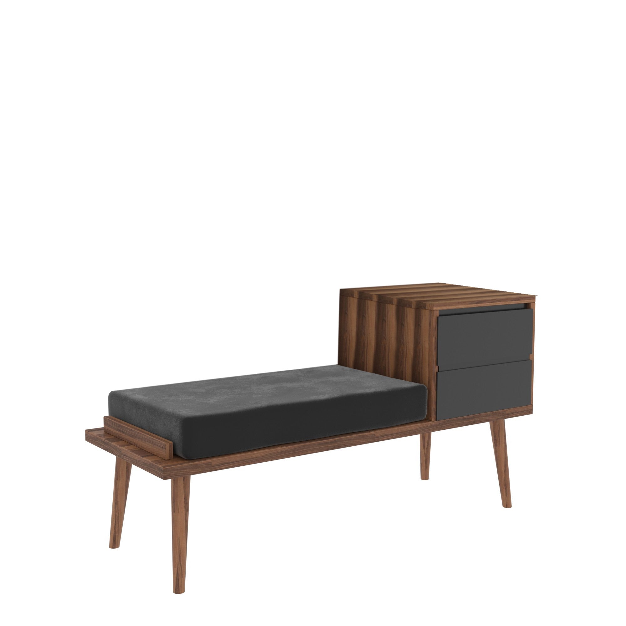 Sitzbank mit 2 schubladen Rino Nussbaum (2)