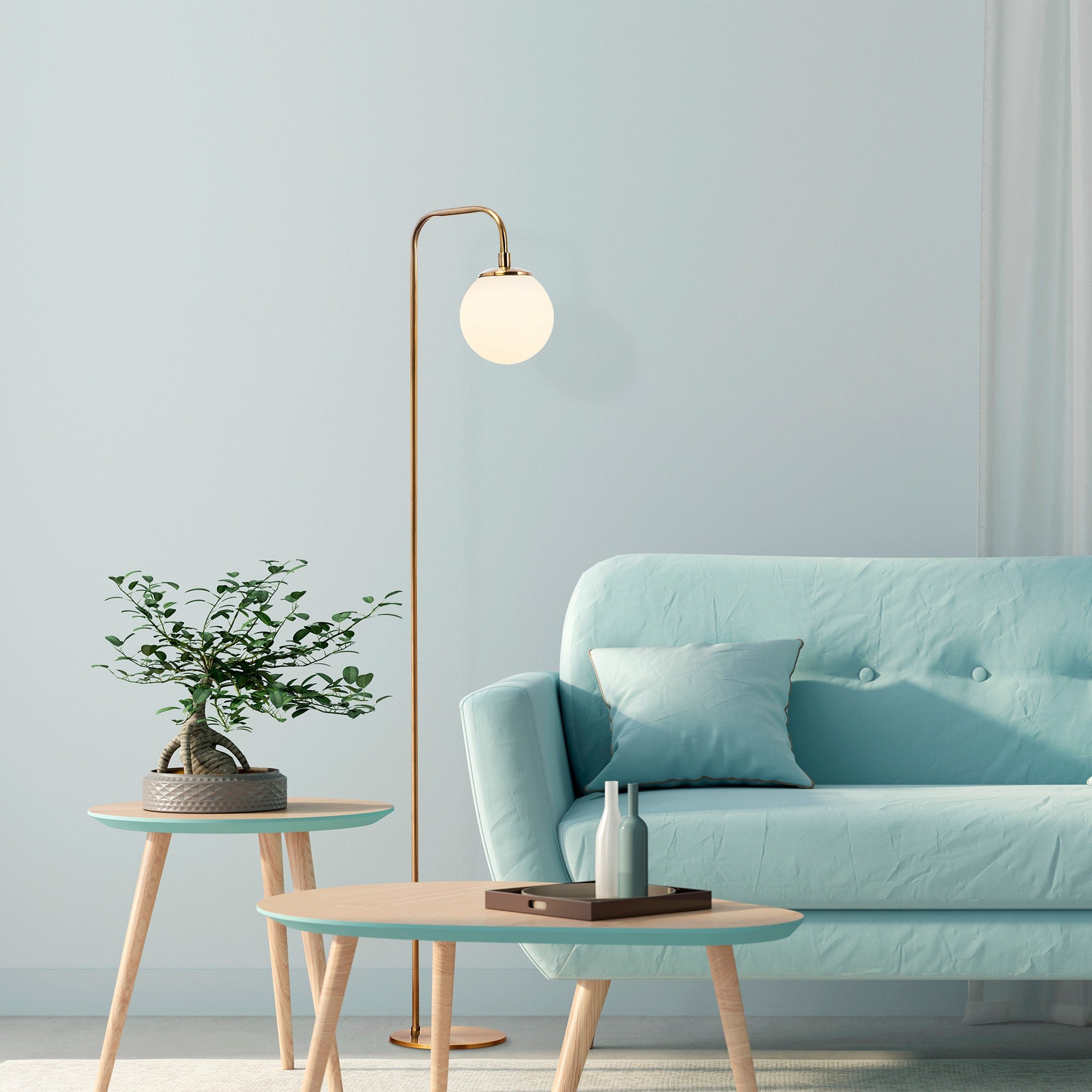 Stehlampe Viran 10955 Messing