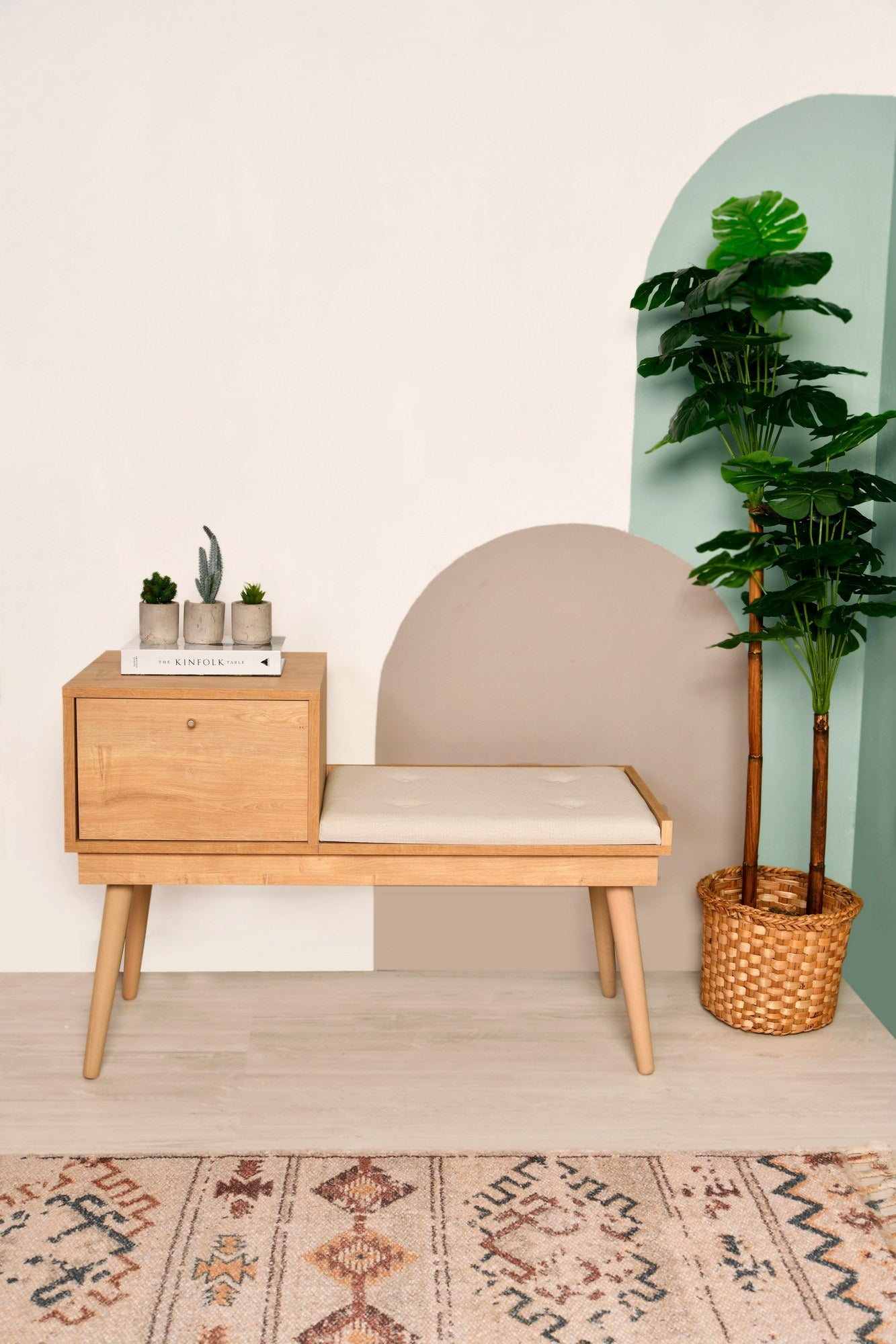 Polsterbank mit Stoff Urban Creme (1)