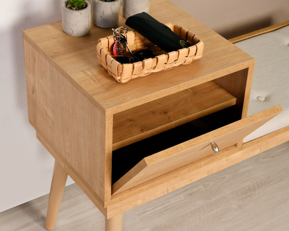 Polsterbank mit Stoff Urban Creme (3)