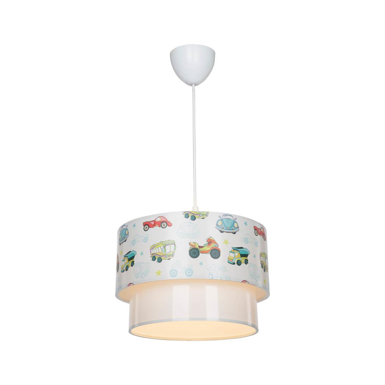 Hängeleuchte Dekor Weiß (2)