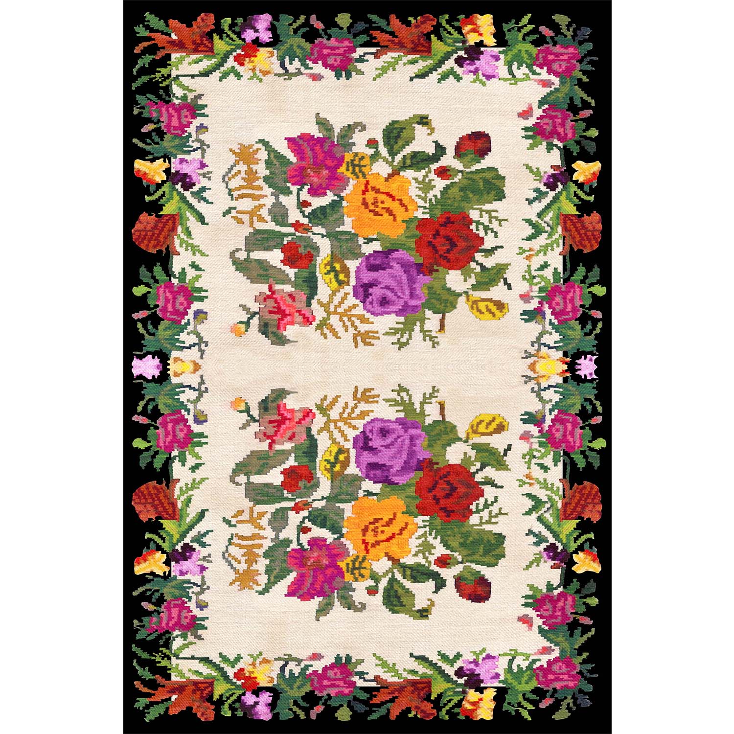 Teppichläufer Flower 767 Mehrfarben (1)