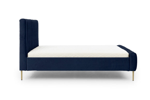 Polsterbett mit Samtstoff Nicole Blau (3) & BOGRTAP-NICOLE-BED-MATT-VELVET-79-LEGS-ZLOTY