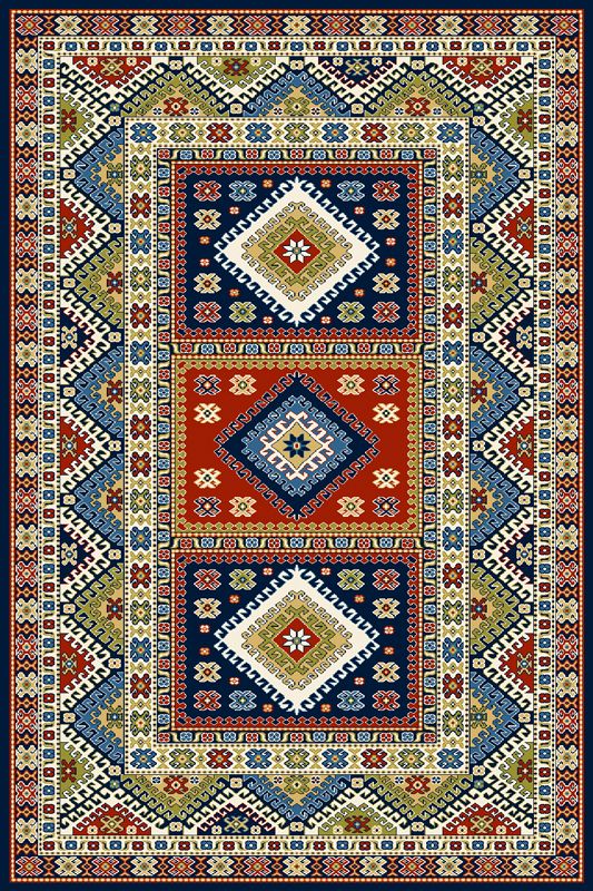 Teppich Wilton Aras Blau