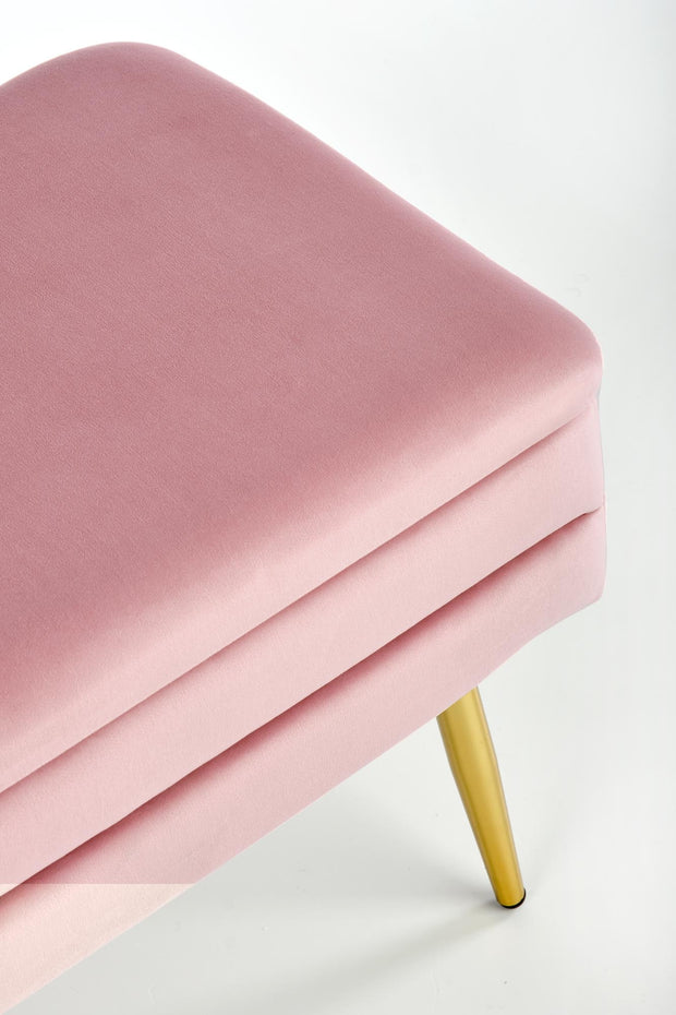 Polsterbank mit Staurum, aus Samtstoff Velante Rosa (6)